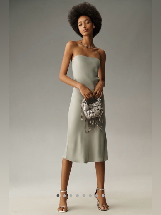 Anthropologie Dresses & Skirts - Anthropologie Tilda Slip Dress Midi Edition in Sage Green